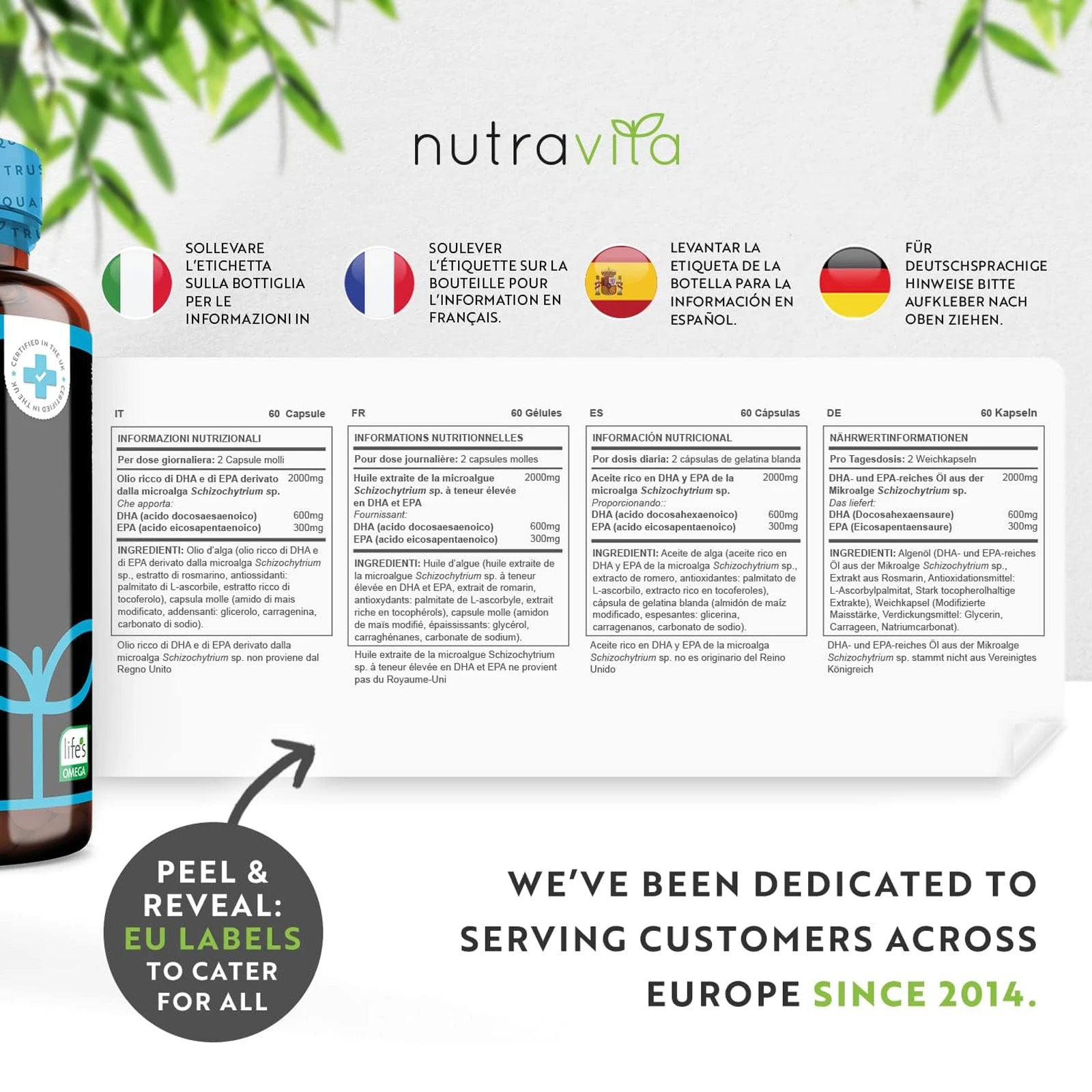 Vegan Omega 3 2000 mg Soft Capsules