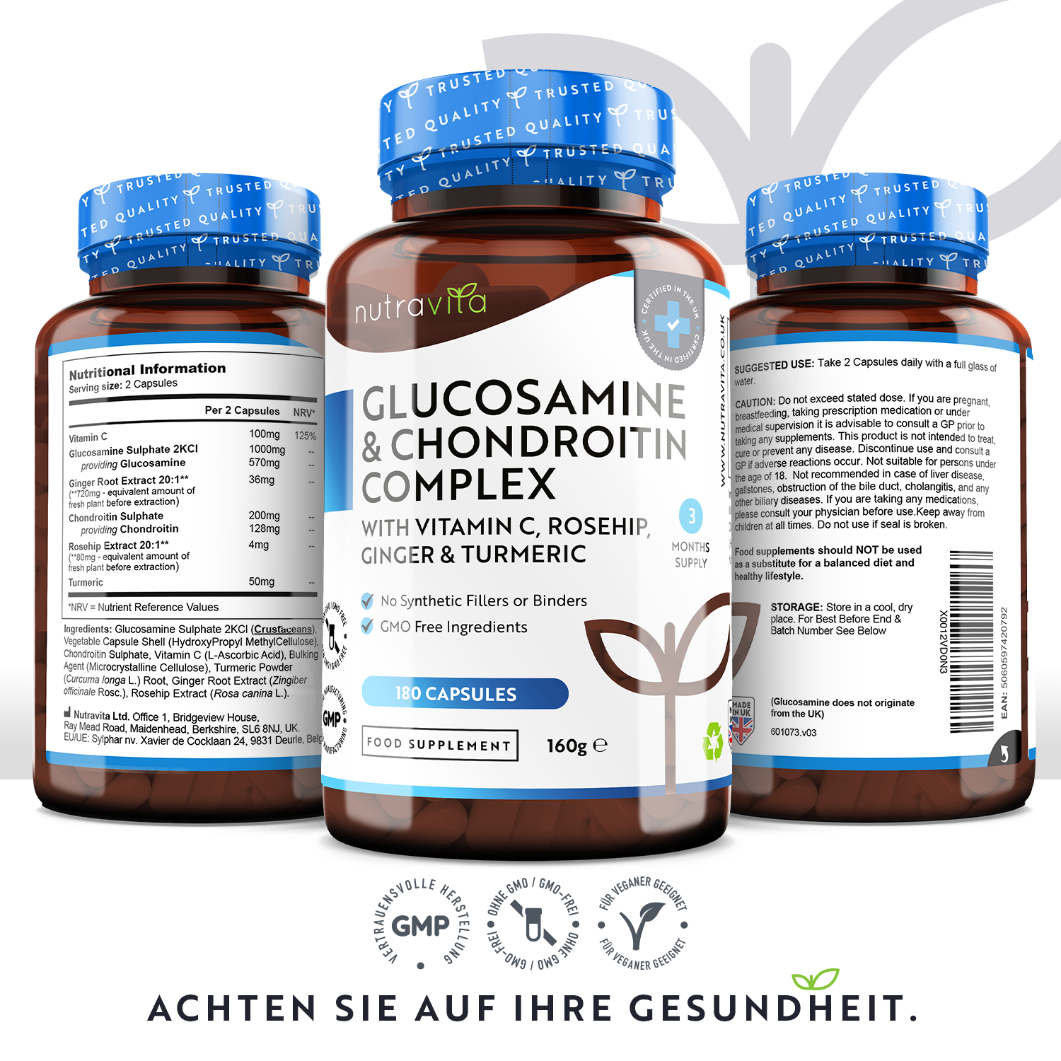 Glucosamin & Chondroitin-Komplex 180 Kapseln