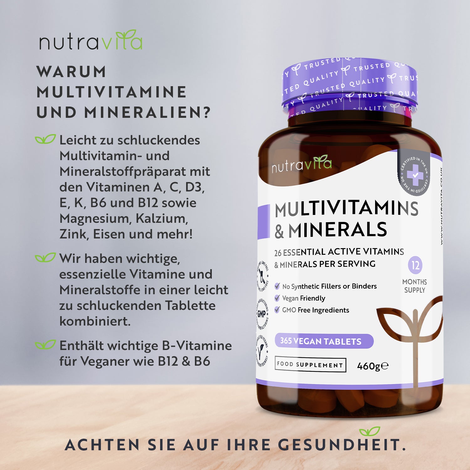 Multivitamine & Mineralien 365 Tabletten