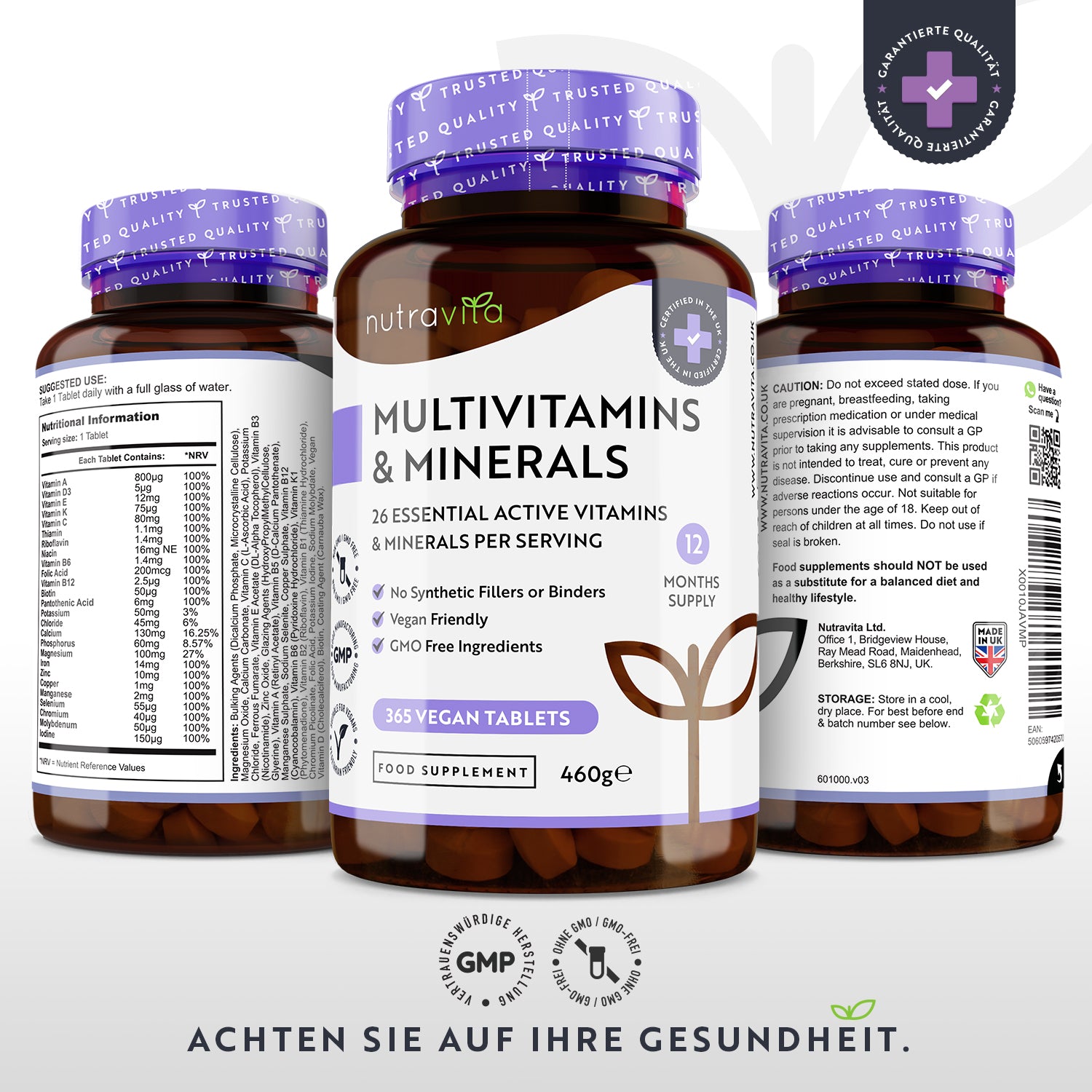 Multivitamine & Mineralien 365 Tabletten